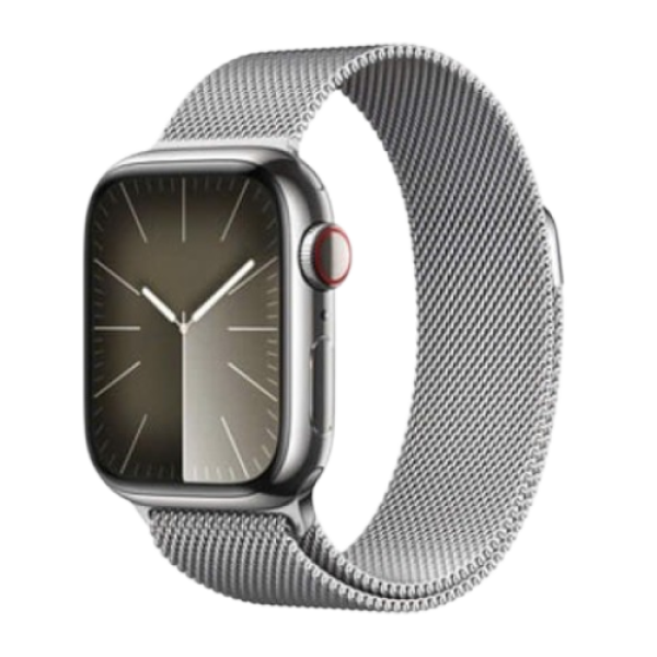 Apple Watch S9 41mm viền thép dây thép 