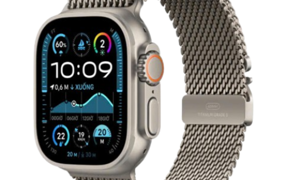 Apple Watch Ultra 2 LTE 49mm Viền Titanium Dây Milan