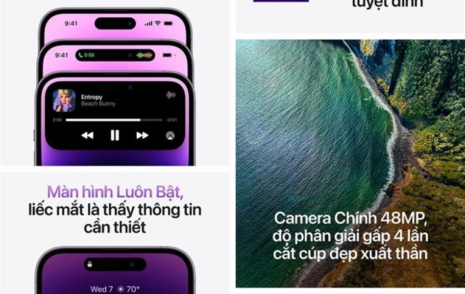 iPhone 14 pro 128gb likenew LLA - Màu Tím